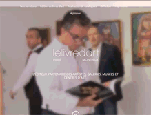 Tablet Screenshot of lelivredart.com